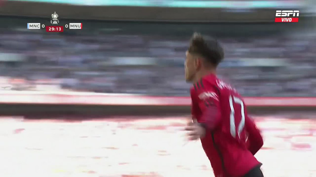 Hoy se cumplen SEIS AÑOS de éste gol de Garnacho al City en la final de la FA Cup. El paso del tiempo es increíble.