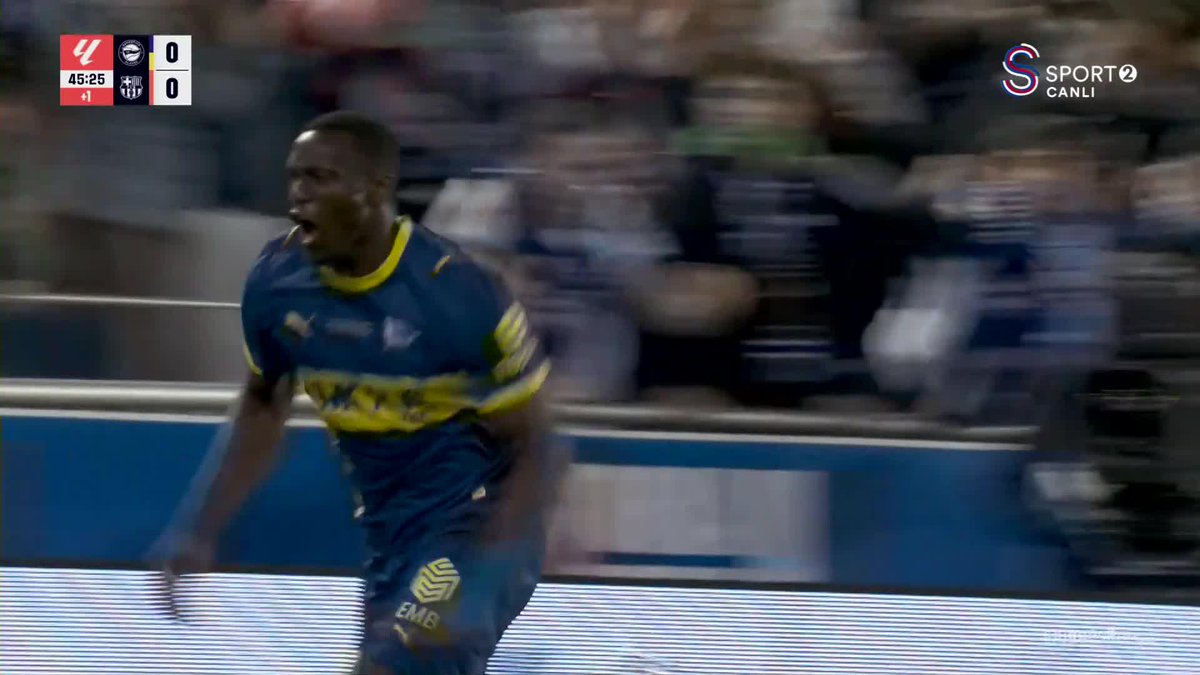Ibrahim Diabaté ile Alaves, şampiyon Barcelona karşısında öne geçti! 🤯