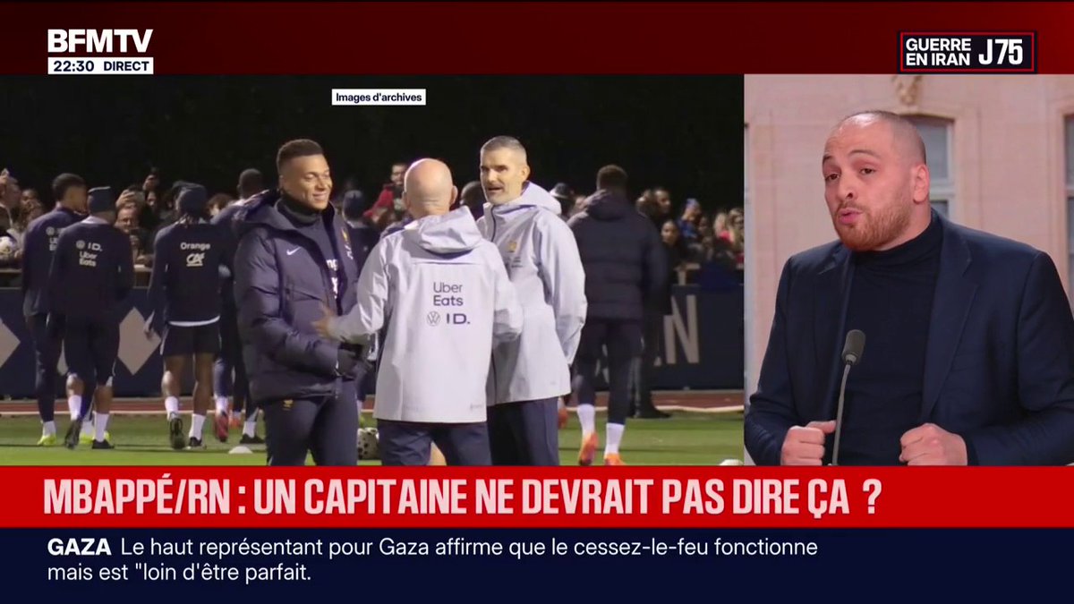 Mbappé/Bardella: “Quand on est à la tête de l’équipe de France, on se doit d’être impartial et neutre”, estime Matthieu Valet, député européen “Rassemblement National”