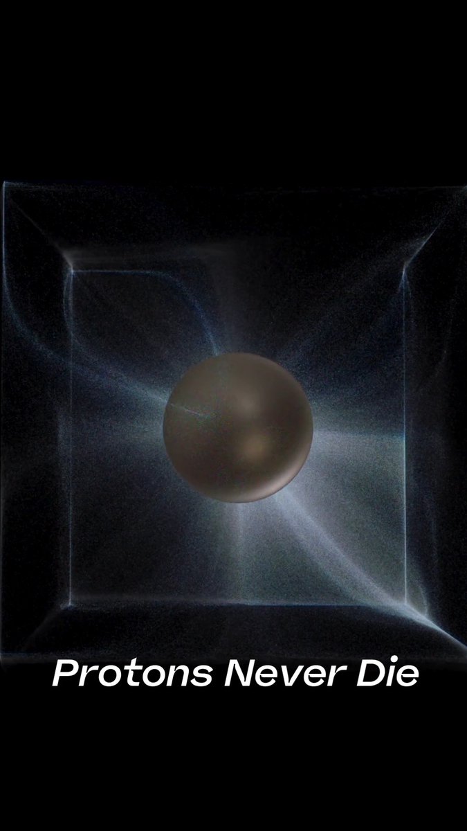 Scientists built a 50,000-tonne underground tank to catch a proton dying. They waited decades. Nothing died. The predicted lifetime: 10⁴⁴ years. The universe is 10¹⁰ years old. Your protons will outlast every star.