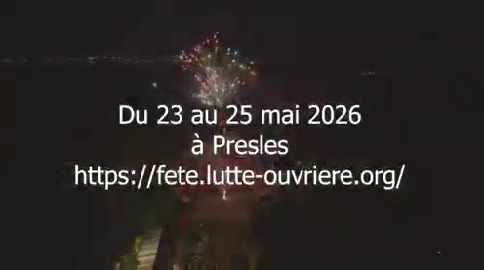 Très chouette vidéo de présentation de la fête de Lutte ouvrière C'est très bientôt, le week-end des 23, 24 et 25 mai, la Fête de Lutte Ouvrière 2026 🚩 à Presles dans la Val d'Oise !