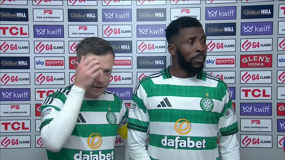 🗣️ “We know our job, we win the game, we win the league.” Match-winner Kelechi Iheanacho and captain Callum McGregor on Celtic's LATE win at Fir Park and the title race decider - live on Sky Sports ⤵️