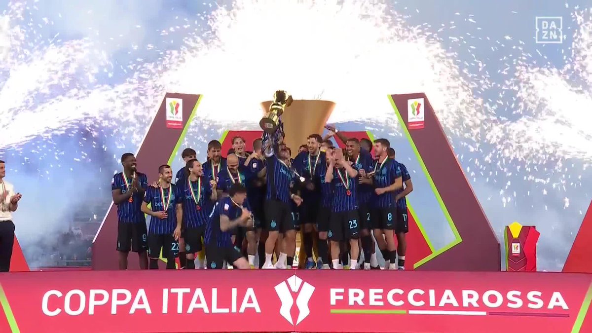 ¡LAUTARO Y UN TÍTULO MÁS AL CIELO DE ROMA!🔥🔥 El Inter alza el trofeo de campeón de la Coppa Italia por décima vez en su historia🏆1️⃣0️⃣ #Coppatalia
