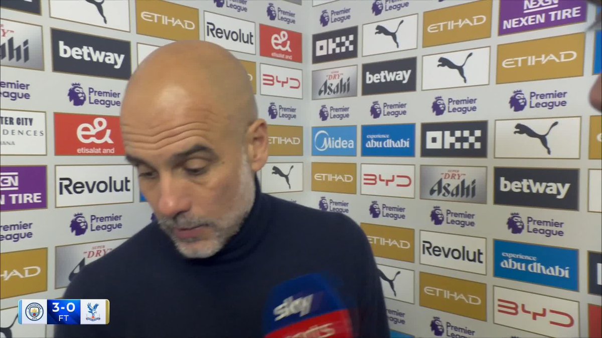 "We try to be alive until the next game!" Man City boss Pep Guardiola on the race for the title 👊