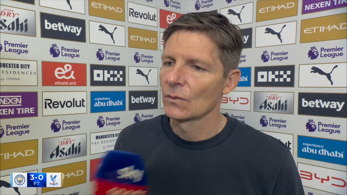 "They're unpredictable" Crystal Palace boss Oliver Glasner on his side's loss to Man City 👇