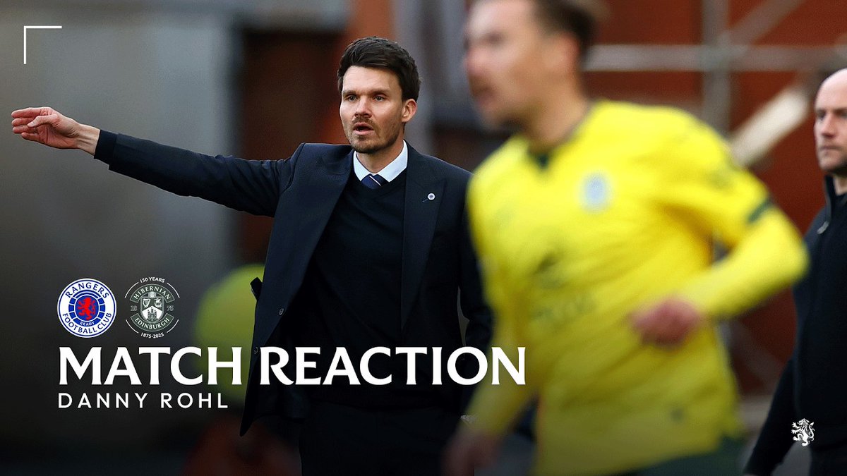๐๏ธ Danny Rรถhl spoke to RangersTV following tonightโs match at Ibrox.