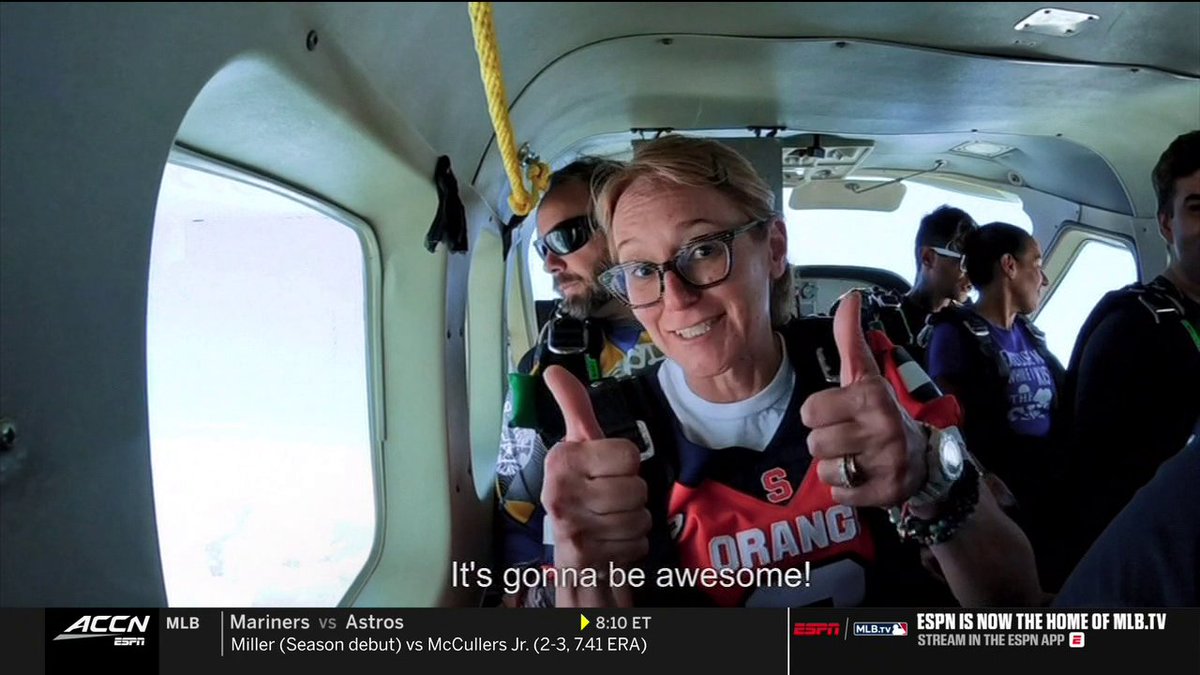 Andrea Adelson lost the bet and had to go skydiving 🏈😂 Andrea Adelson | 💫🅰️♈️🆔