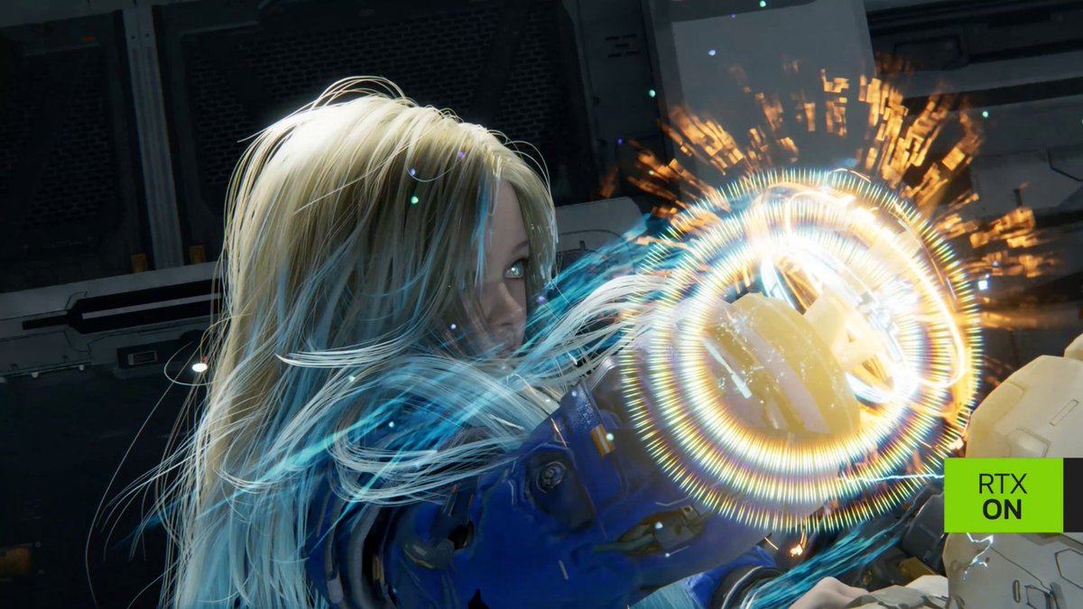 PRAGMATA + GeForce RTX = "Out of this world" Go over the moon and into an epic lunar journey with PRAGMATA, featuring path tracing and NVIDIA DLSS featuring Ray Reconstruction and Multi Frame Generation.