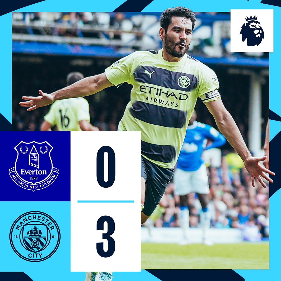 #OnThisDay: Everton 0-3 #ManCity [2023] ⚽️ [37', 51'] Ilkay Gündogan ⚽️ [39'] Erling Haaland