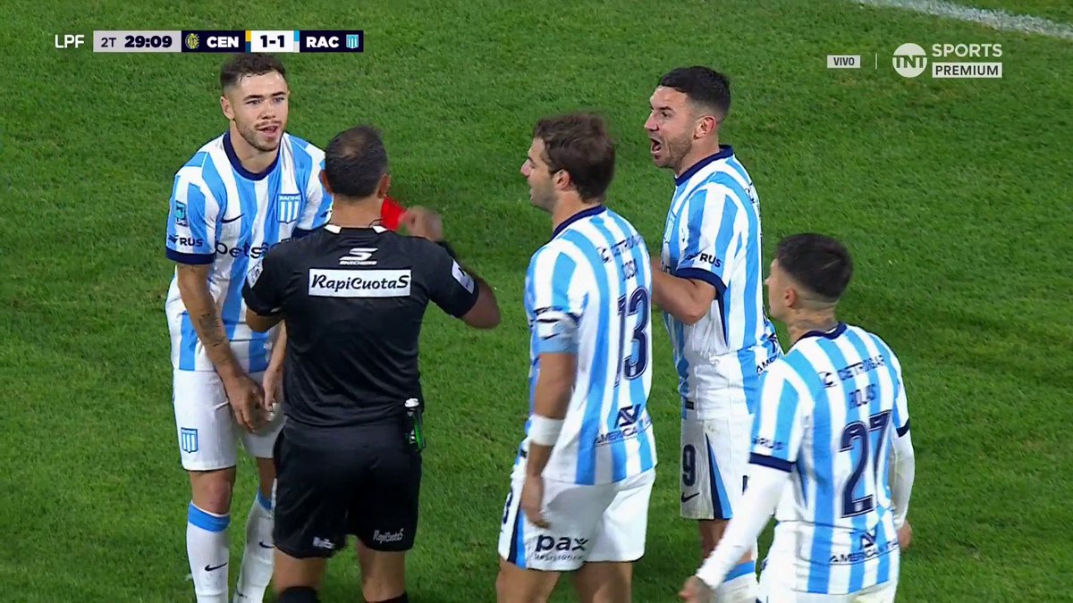 REVISIÓN DEL VAR Y MARAVILLA MARTÍNEZ FUE EXPULSADO EN RACING VS. CENTRAL 9️⃣🟥 #LPFxTNTSports Viví el Torneo Apertura 2026 por TNT Sports Premium y disfrutalo también en HBO Max 👉 #Suscribite
