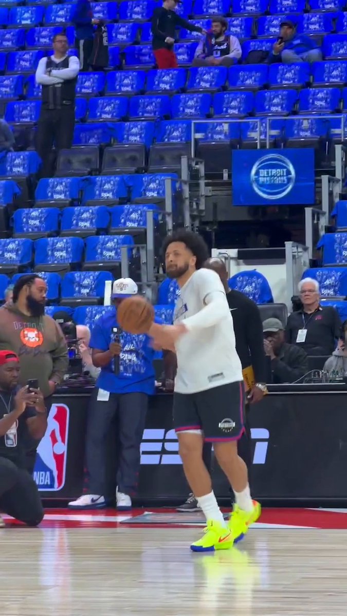 Cade could've been a WR in another timeline 🔥 Watch Pistons-Cavs Game 5 at 8 ET on ESPN and the ESPN App 👀