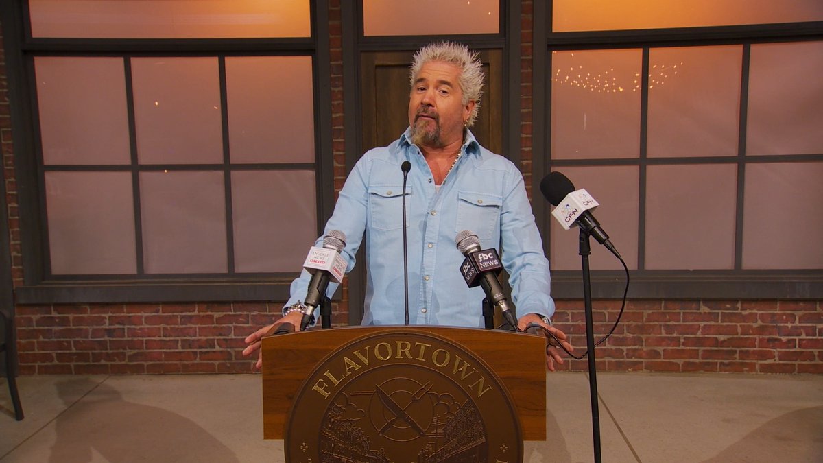 Hear ye, hear ye: Mayor Guy Fieri has declared today Fry Day in Flavortown, honoring the greatest food group of all 🍟 Catch a brand-new episode of #FlavortownFoodFight tonight @ 9|8c!