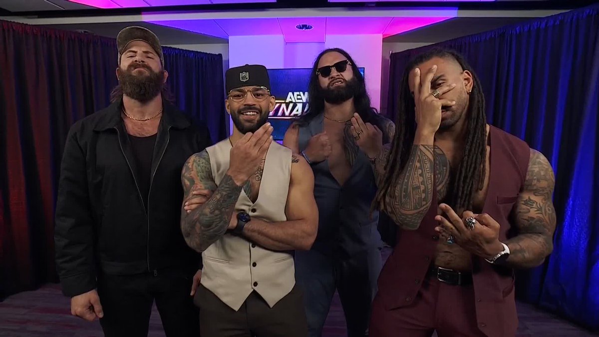 The battlefield just shifted! Andrade “El Idolo” The Real Latino Man!, dunkzilla - マーク・デイビス and The Dogs have joined The Demand for Stadium Stampede! Watch #AEWDynamite LIVE on TBS + HBO Max