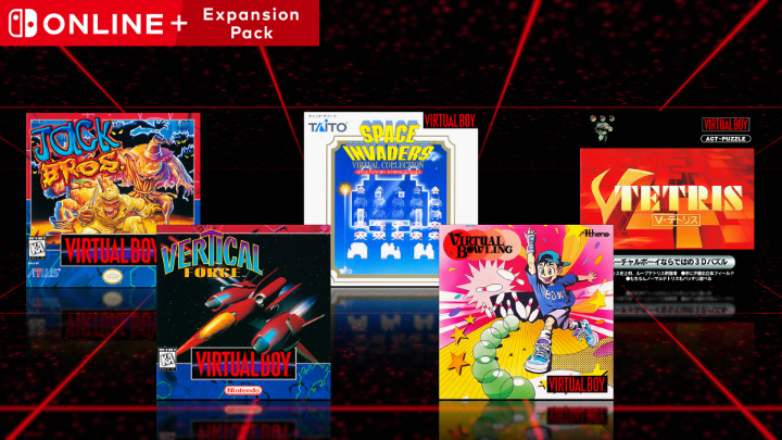 Five classic Virtual Boy titles are now available to play on Nintendo Switch 2 and Nintendo Switch for #NintendoSwitchOnline + Expansion Pack members! 🔴 V-TETRIS® 🔴 Jack Bros. 🔴 SPACE INVADERS VIRTUAL COLLECTION 🔴 VIRTUAL BOWLING 🔴 VERTICAL FORCE