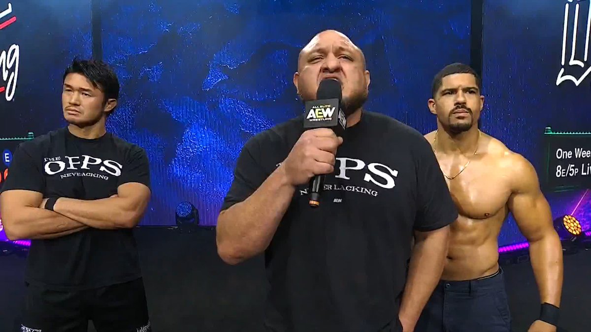 The leader of the Opps, Samoa Joe, addresses his #OwenCup Quarterfinal opponent Will Ospreay • ウィル・オスプレイ about "his choices" ahead of their match at #AEWDoN! Watch #AEWDynamite LIVE on TBS + HBO Max
