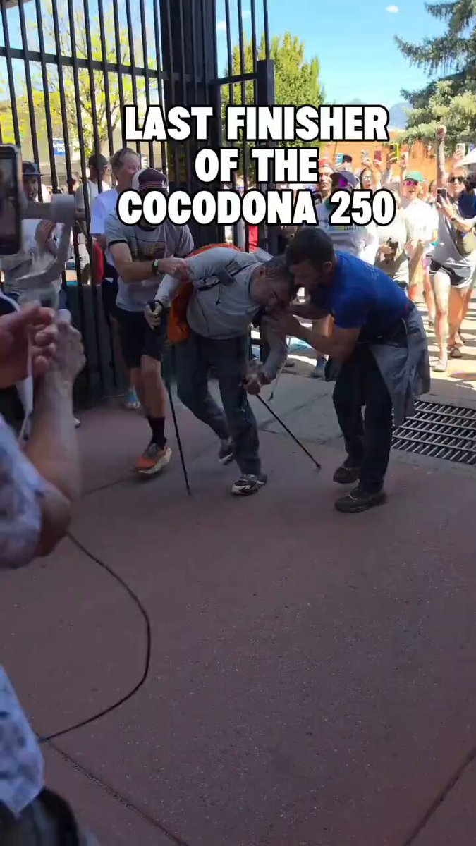 This was the final finisher of the Cocodona 250 ultramarathon. Nothing but respect.