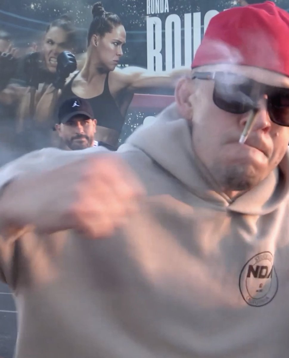 No context Nate Diaz at the open workout 😅 #RouseyCarano Saturday, May 16 9 PM ET | 6 PM PT LIVE on Netflix