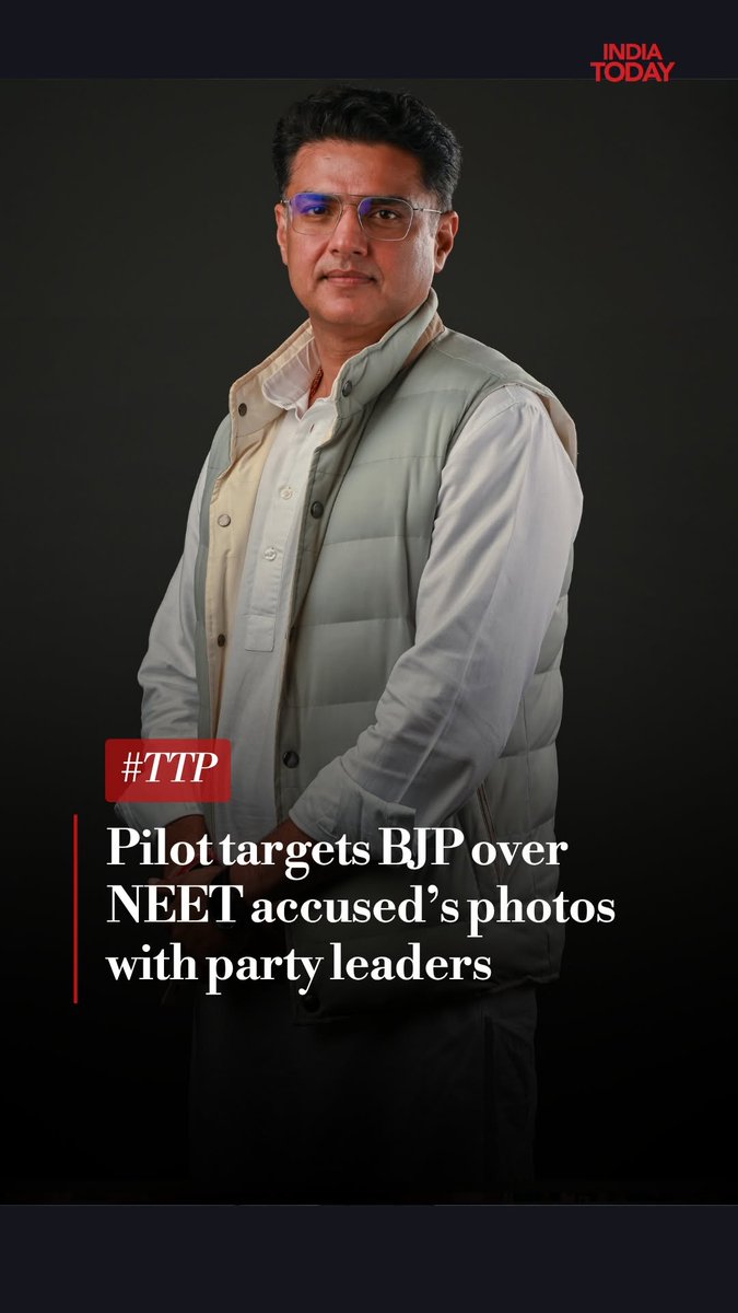 #Exclusive | Sachin Pilot targets BJP over photos of alleged NEET paper leak accused with party leaders. #TTP #ITTVReels #SachinPilot #NEET #Paperleak | Preeti Choudhry