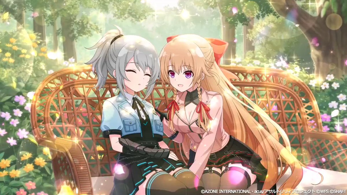 【🎀「カリスマは燦々と」 新★5メモリア紹介🎀】 『まどろむあなたに』(1/2) #モニカ・ロッシ の衣装付メモリア登場！妨害メモリア！✨️ レギオンマッチスキルは、敵1～4体のATKと水属性攻撃力・風属性攻撃力を特大ダウンさせる！✨️ #ラスバレ #アサルトリリィ