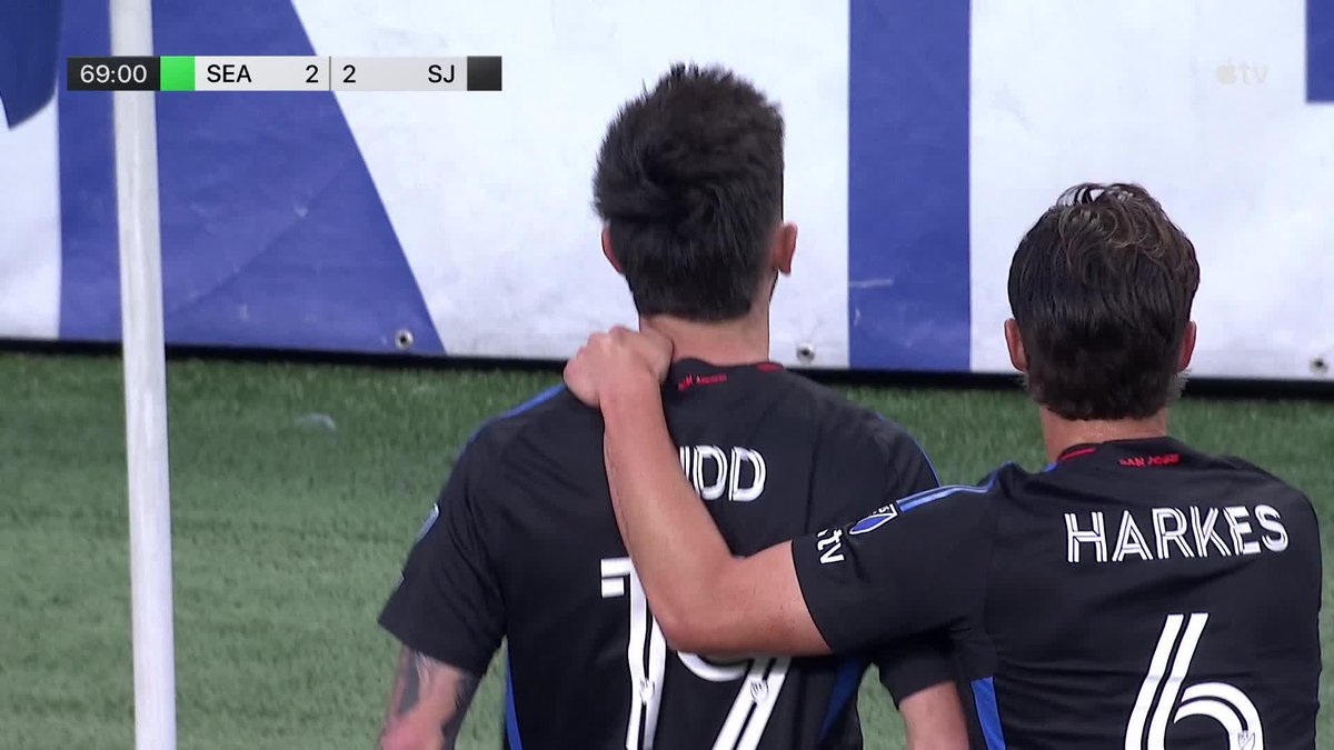 Preston Judd can't stop scoring! San Jose Earthquakes top scorer levels the score in Seattle.