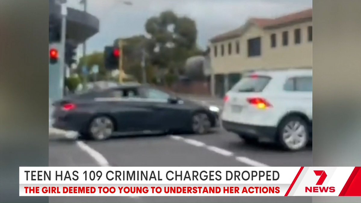 A young teenager charged over a two-month crime spree has had all 109 charges against her dropped. It has been decided the girl was too young to know her actions were wrong. Laura Turner is following the case.