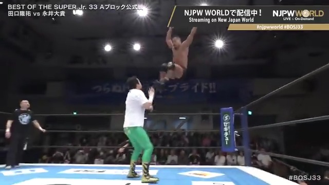 🏆BEST OF THE SUPER Jr.33🪽開幕‼️ 第3試合はAブロック公式戦‼️ ゴング前から最大火力で永井が田口に襲いかかる🔥 🆚 田口隆祐(いわぬまPR大使) × 永井大貴 「NJPW WORLD」で配信中📡 視聴&登録⏩「NJPW WORLD」で検索 #njpwworld #BOSJ33