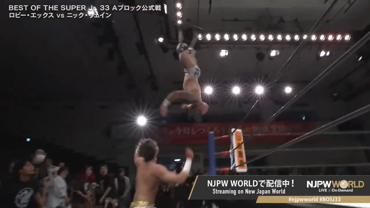 Nick Wayne’s first A Block match in BoSJ 33 today against Robbie X! THE PRODIGY ONLY GETTING BETTER &amp; BETTER IN THE RING. 🔥