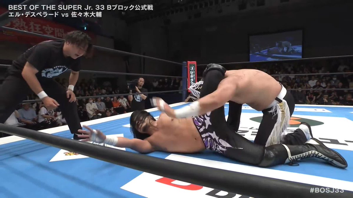 .EL DESPERADO × 佐々木大輔 DAISUKE SASAKI "🔥🔥🔥" From the profile URL #njpwworld #BOSJ33