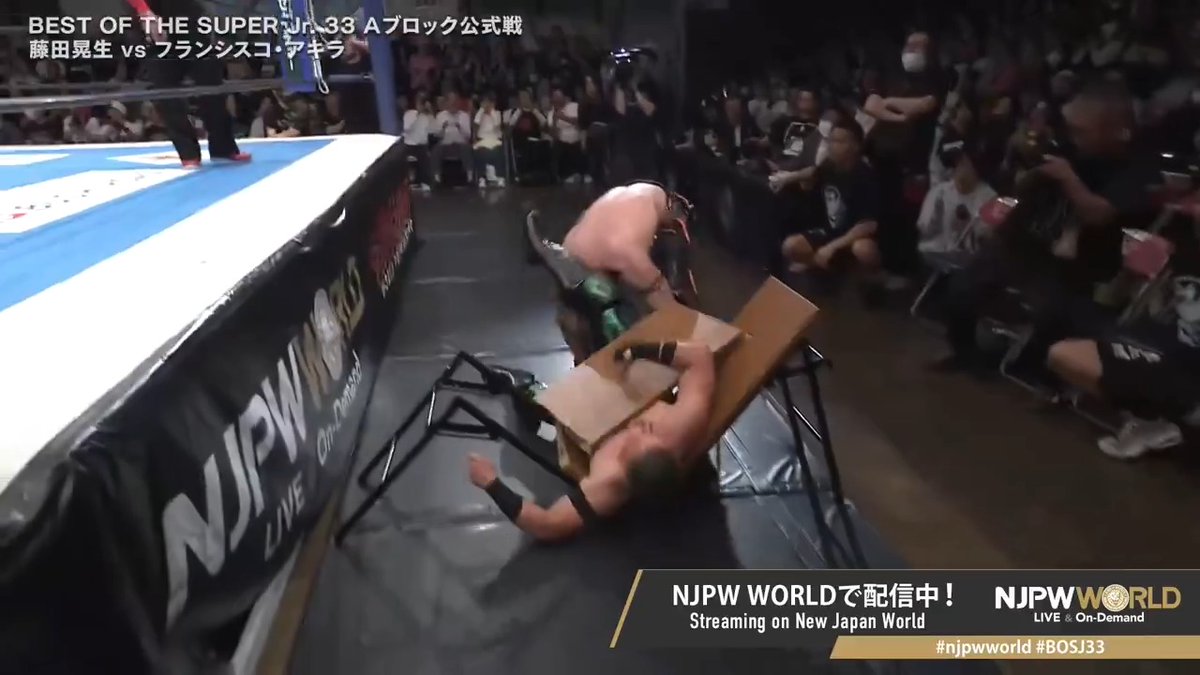 .藤田晃生/ Kosei Fujita "Powerbomb onto the table" From the profile URL #njpwworld #BOSJ33