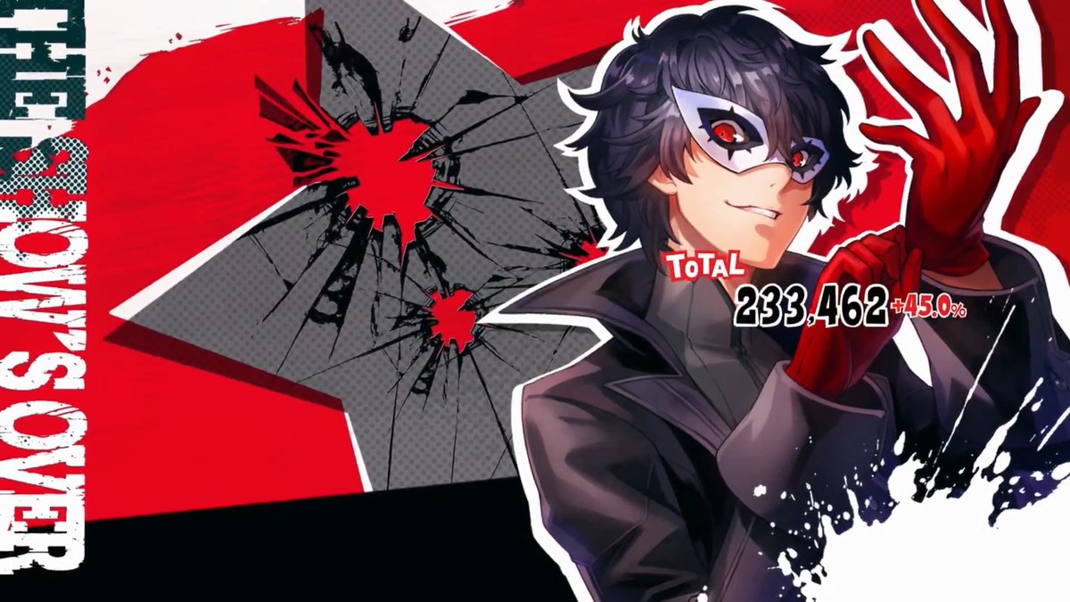 #ヘブバンペルソナ５ザロイヤルコラボ ◤ ✧ 特殊要素『総攻撃』 ✧ ◢ 怪盗団キャラが持つアビリティ『総攻撃』！ すべての敵をブレイクするとHOLD UP!が発生。 出現した総攻撃コマンドを選択することで、ジョーカーが登場する特別な演出とともに敵に大ダメージ！ #ヘブバン