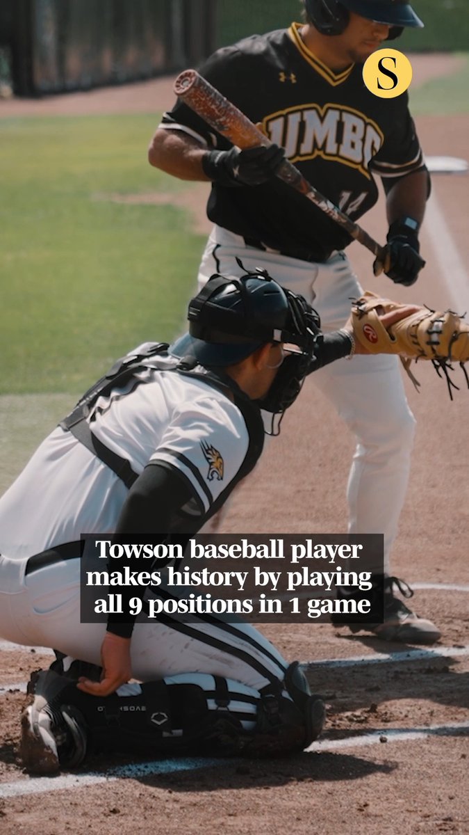 Josh Janove, a Towson baseball senior, became the first NCAA Division I player in eight years to play all nine positions in the field. On Tuesday, he started at catcher before spending one inning each at first, second and third base, shortstop, left, center and right field, and finally pitcher. Read more: 🎥: Courtesy of Towson University