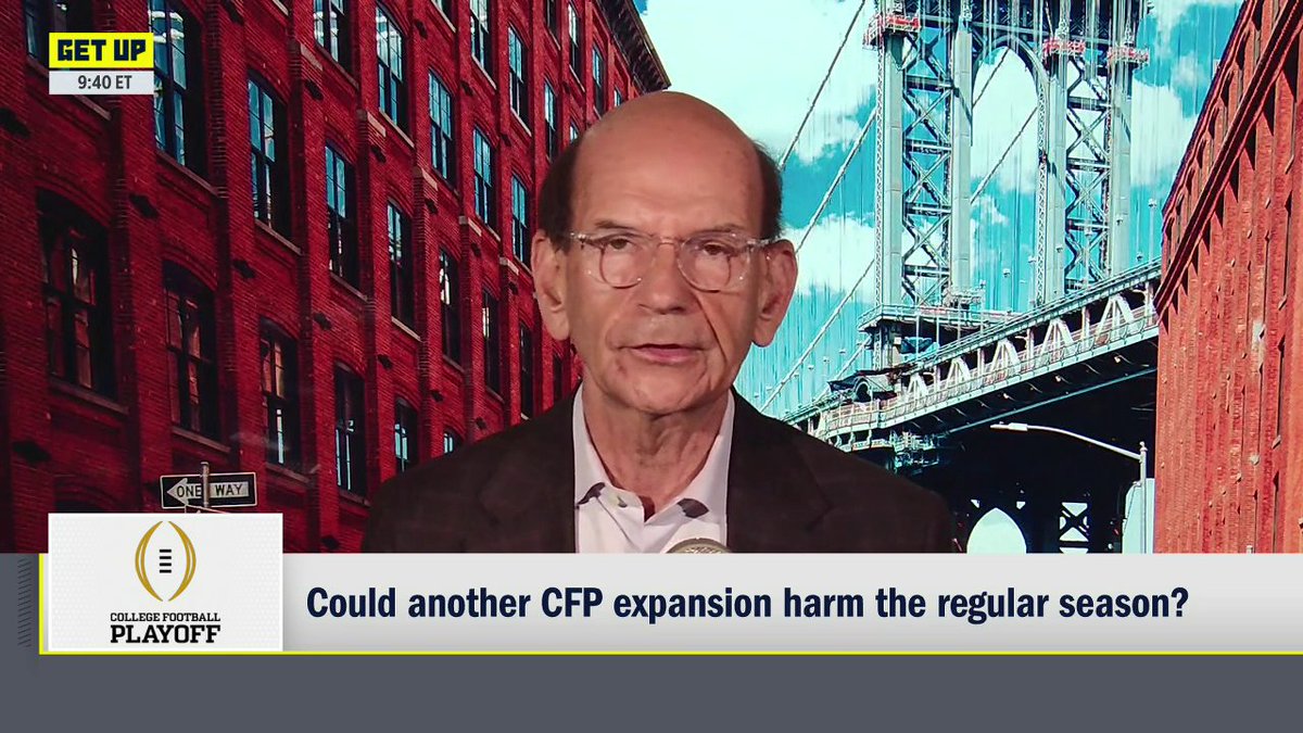 "Twenty-four is the worst possibility I think in the history of this game. ... It is going to devalue, dilute and perhaps destroy the greatest football season of them all." Paul Finebaum believes that the CFP expanding will harm the value of the regular season 👀