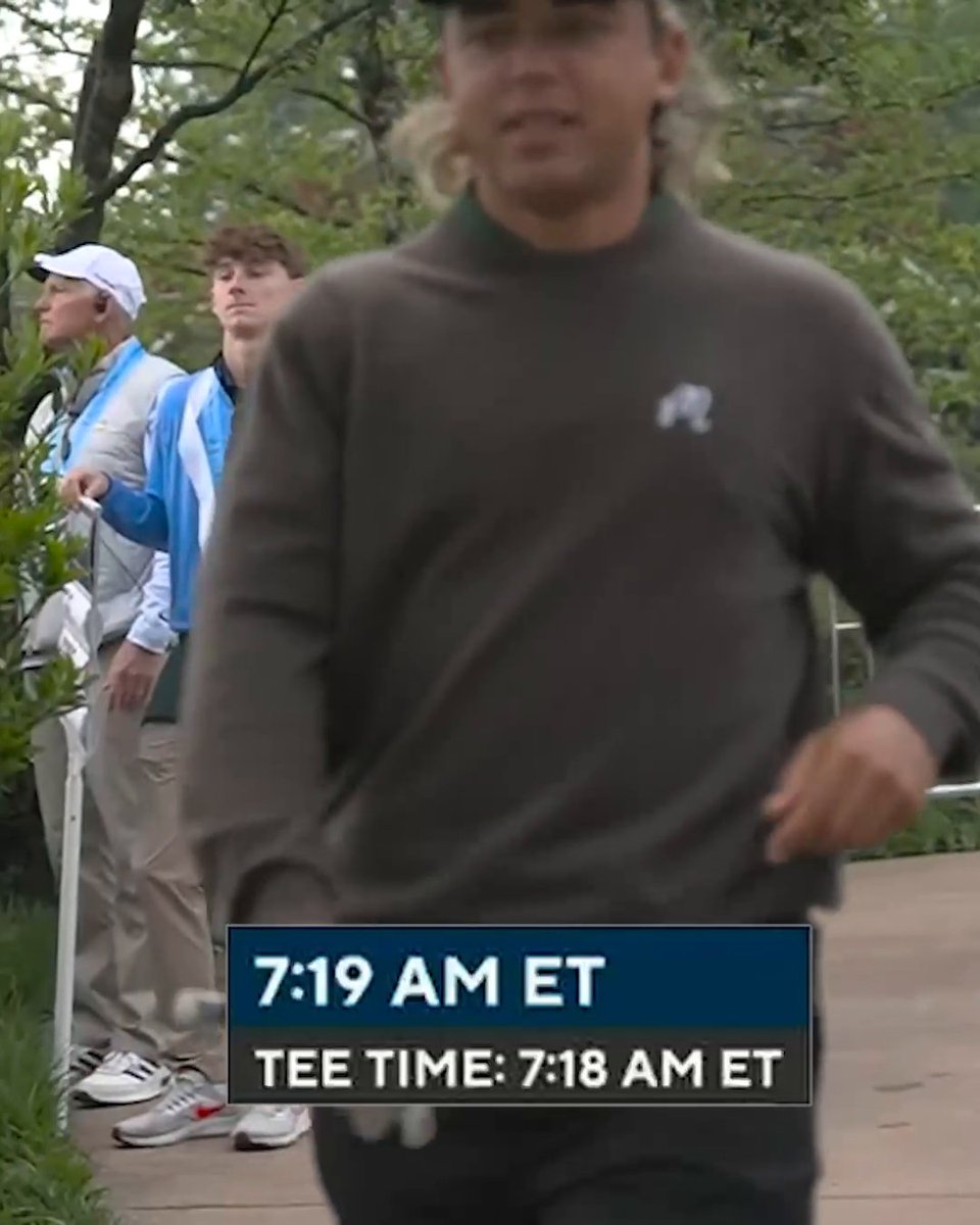Garrick Higgo was assessed a two-stroke penalty for arriving one minute late to his tee time.