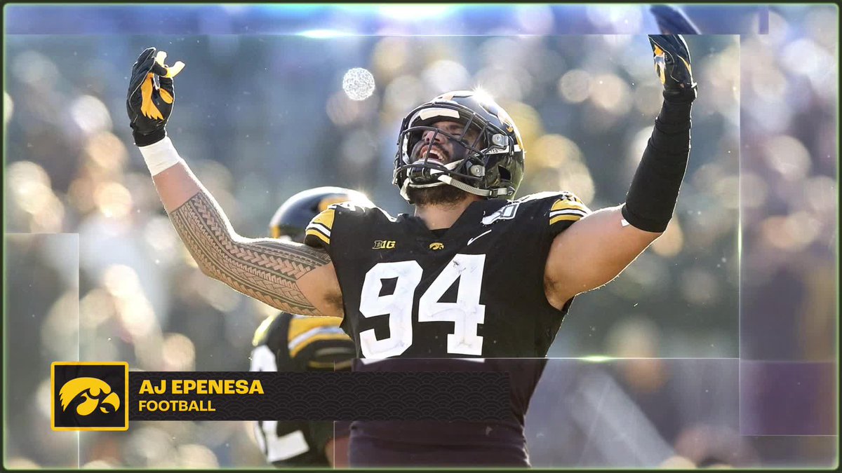 💥 First Team All-Big Ten (2018, 2019) 💥 One of the best DE's in Hawkeye Football history AJ Epenesa left Iowa as a force built for Sundays 👏 #AANHPIHeritageMonth