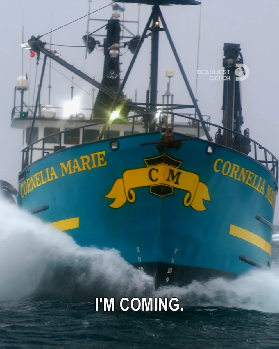 160 miles northeast of St. George Island, Jake’s got throttle problems on the Cornelia Marie. In the middle of 25 ft seas, he pushes to get the fleet to a safe course, while battling big waves. Watch an all-new episode of #DeadliestCatch, Friday 8P on Discovery.