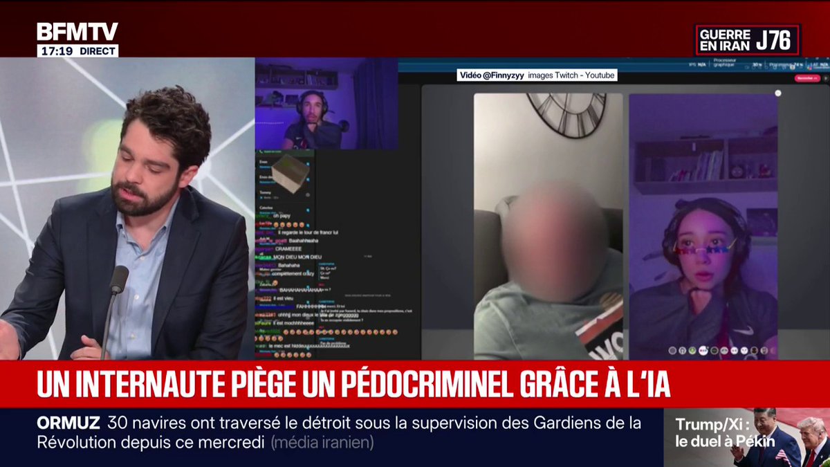 Réseaux sociaux: un pédocriminel présumé piégé en direct grâce à l'IA