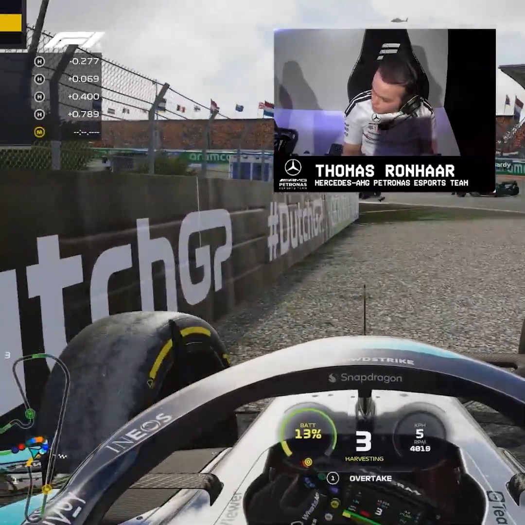 Heartbreak for Thomas Ronhaar, after a collision with Tom Manley! 😩 #F1 #F1Esports