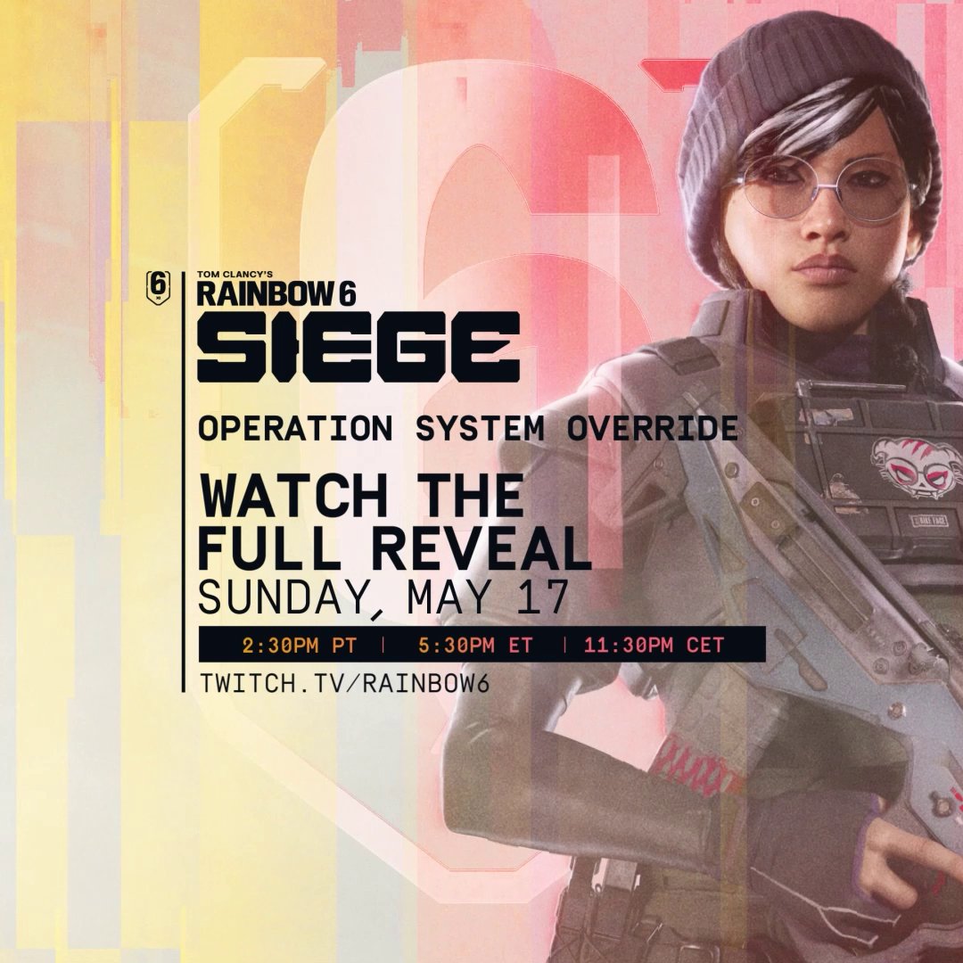 Watch the Operation System Override reveal, live May 17th. 👉 2:30PM PDT | 5:30PM EDT | 10:30PM BST | 11:30PM CEST 📺