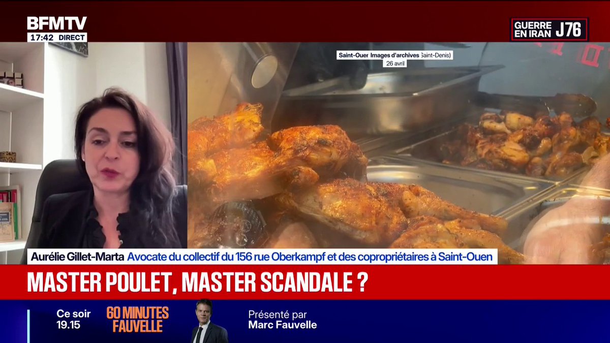 Master Poulet: "Les résidents subissent au quotidien ces nuisances", affirme l'avocate d'un collectif parisien qui se mobilise contre un restaurant au pied de leur immeuble