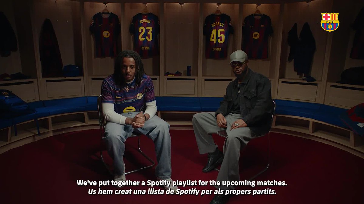 Kounde built a playlist for the locker room with Dosseh 🎧🔥 Watch them break down every track on Spotify. Jules Kounde x D O $ $ A V € L I x @spotify ⚽🎶