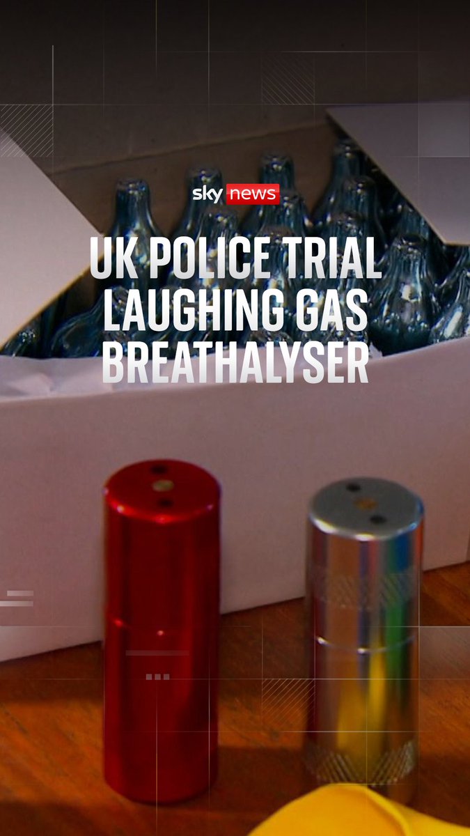 The world's first laughing gas breathalyser is being trialled in England. Its development comes after three teenagers died from drug driving in 2023. The breathalyser can detect whether a user has inhaled nitrous oxide up to two hours beforehand.