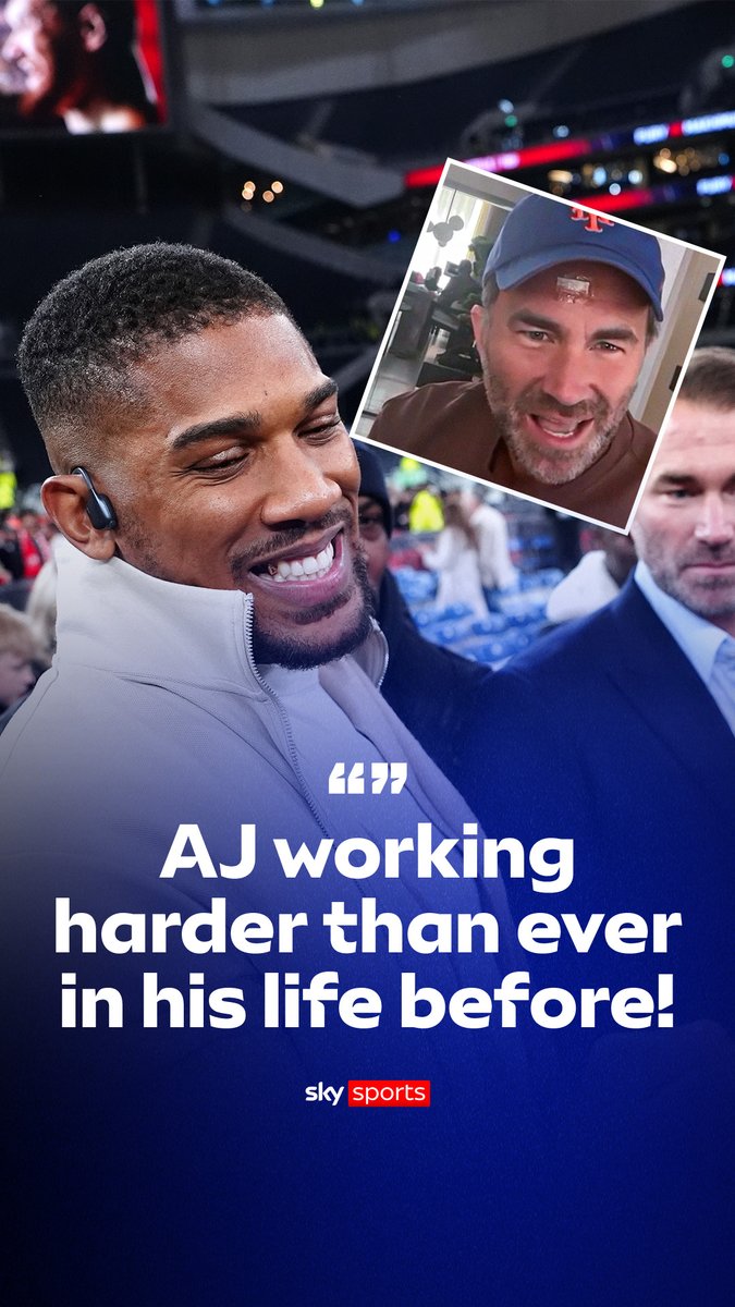 Eddie Hearn says AJ is working harder than ever, and even taking his sleeping situation to extremes! 🛏️