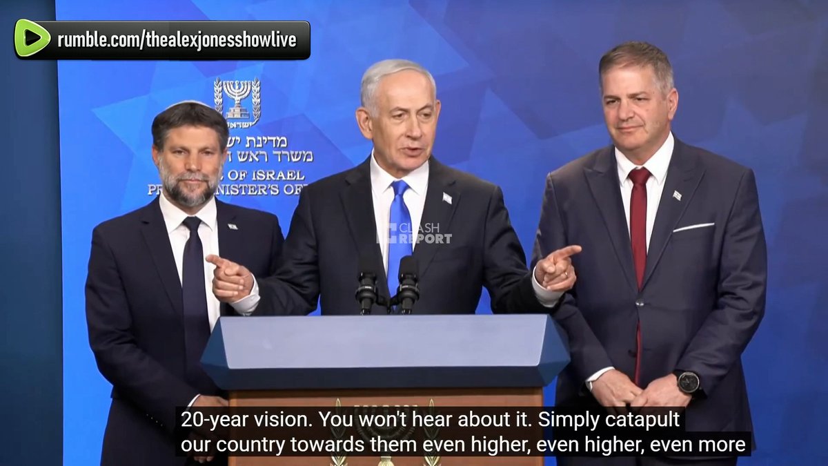 JUST IN: Netanyahu Proclaims That Israel Is "Going To Become A Large Global Superpower!" "As One Thinker Once Said, 'The State Of Israel Is A Small Superpower, But It Is A Superpower.' We Are Going To Become A Large Global Superpower!" ⬇️WATCH ALEX JONES LIVE NOW⬇️