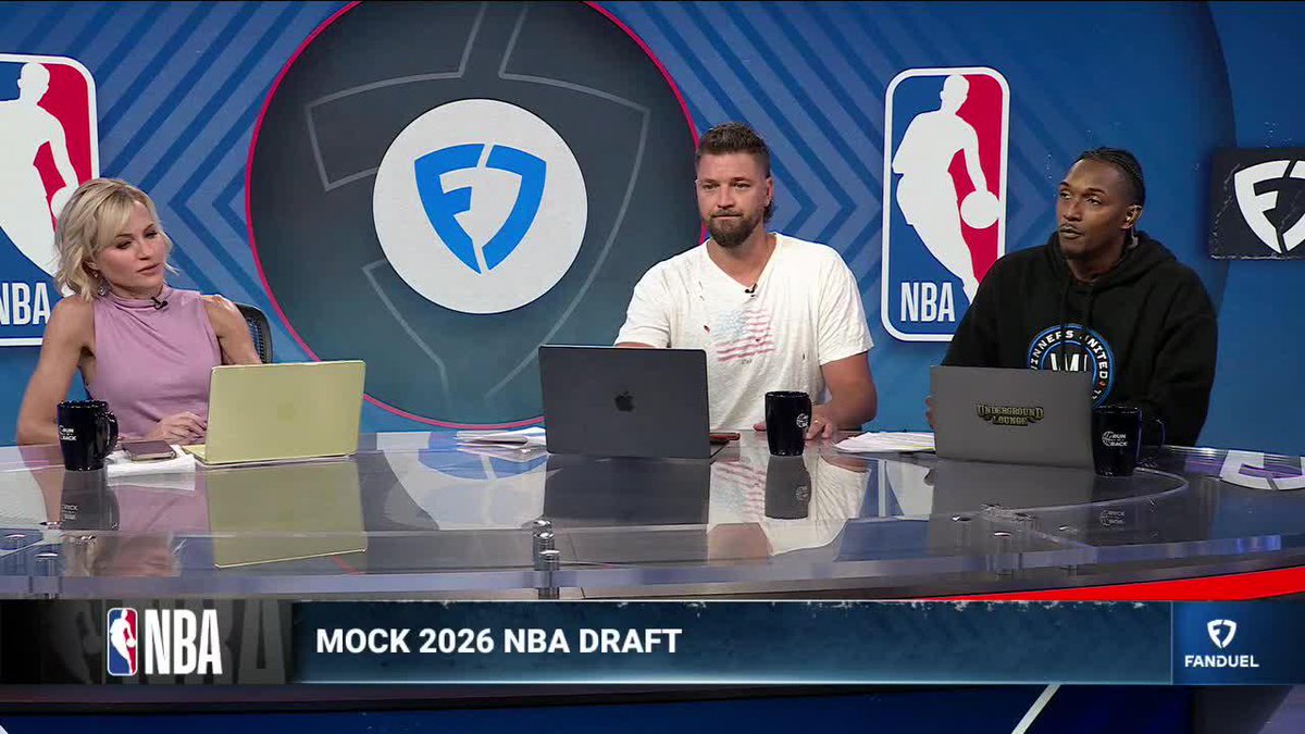 Lou Williams' Mock NBA Draft doesn't have AJ going #1 😱 Wizards - Caleb Wilson Jazz - AJ Dybantsa Grizzlies - Darryn Peterson Bulls - Cam Boozer Clippers - Darius Acuff Michelle Beadle | Chandler Parsons | Lou Williams