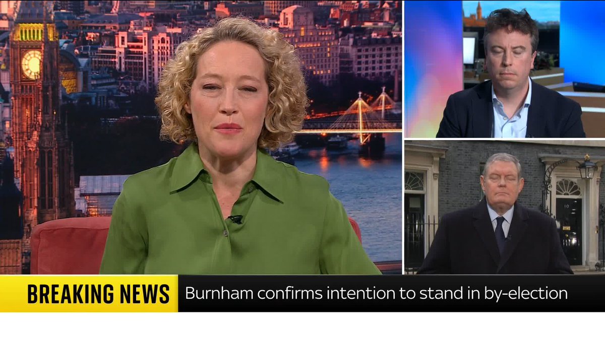 'In the last couple of hours everything has changed' - Sam Coates Sky 'Here [in Downing St] there is fury at the decision by Josh Simons to step aside for Burnham' - @JonCraig Watch The @CathyNewman show live for the latest updates from Westminster: