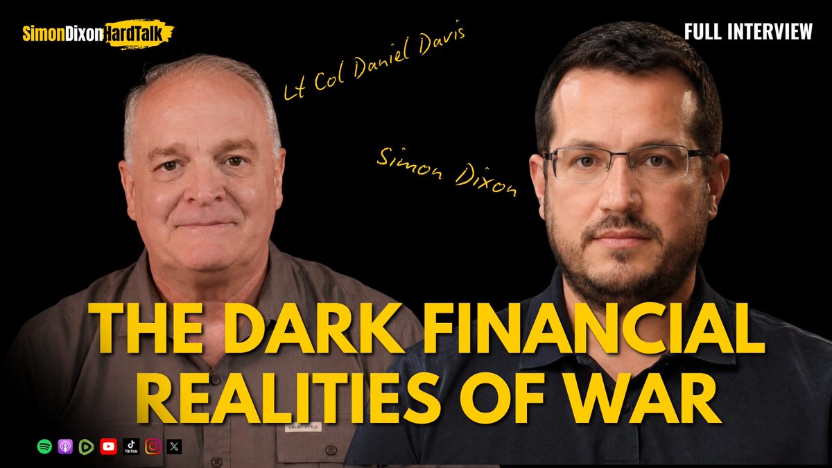 I joined Daniel Davis on his Deep Dive podcast for my first-ever interview. Watch as I expose The Dark Financial Realities Behind the Iran War. Follow the money. Watch the full interview: