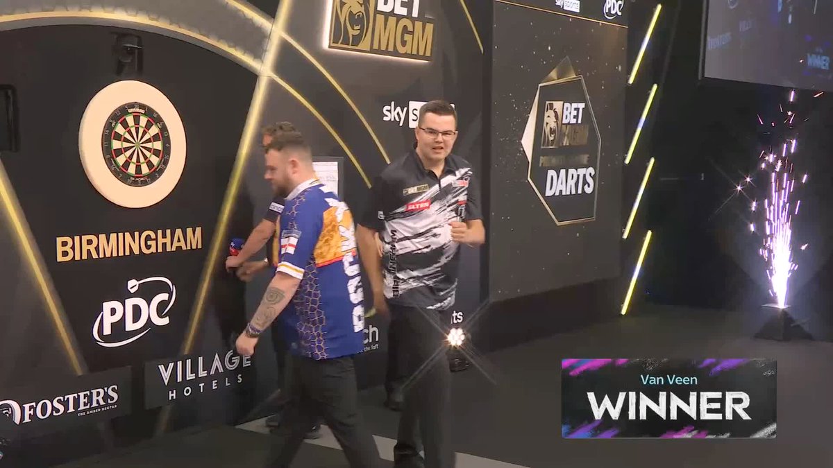 VAN VEEN DOWNS ROCK! Gian van Veen delivers a stellar performance to defeat Josh Rock 6-3, averaging over 102 to gain a valuable two points in his push for the Play-Offs! 📲 #PLDarts