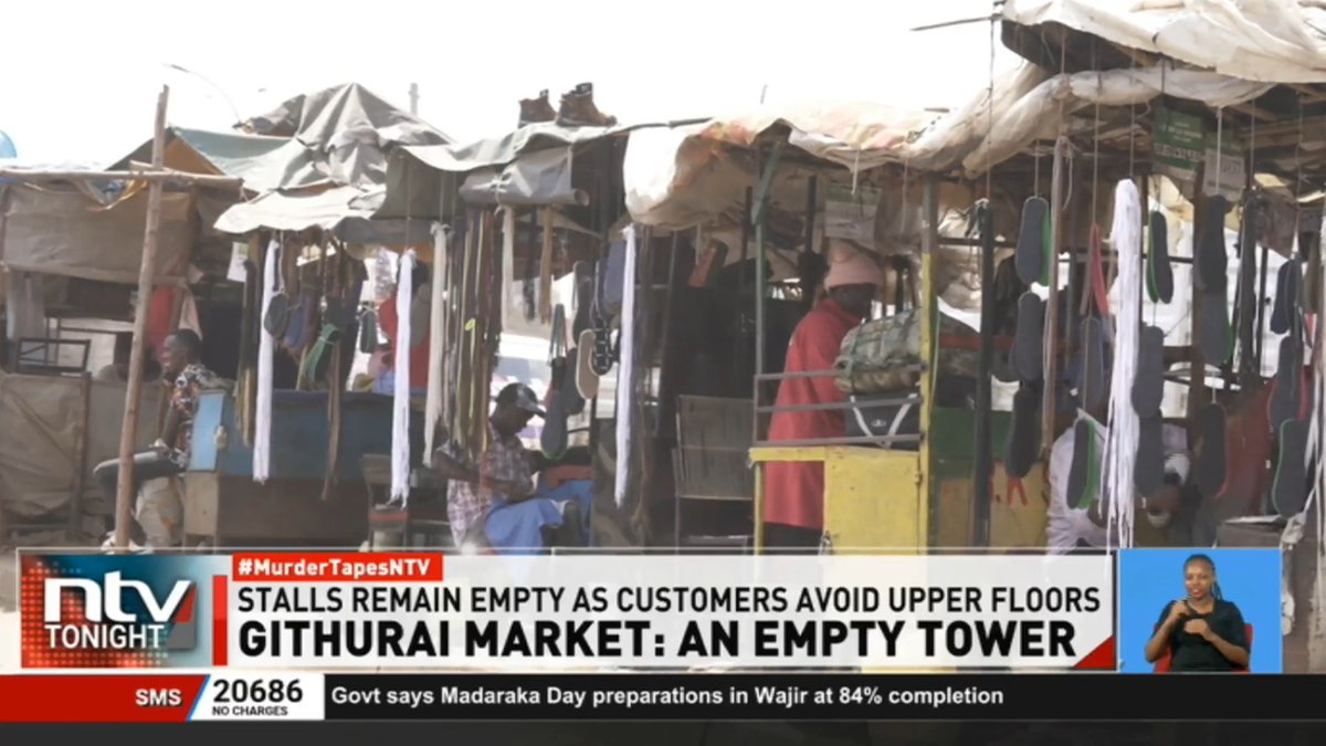 Githurai Market, An Empty Tower: Traders in Githurai, Kiambu County, say the 5-storey Githurai market is not fit for their businesses, due to its design. The traders claim the multi-storeyed building is a hindrance to potential customers. #NTVTonight Ben Kitili