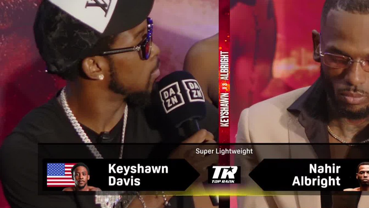 Keyshawn Davis plans to KNOCK OUT Nahir Albright ‼️ #DavisAlbright2 | May 16 | Live on DAZN ▪️