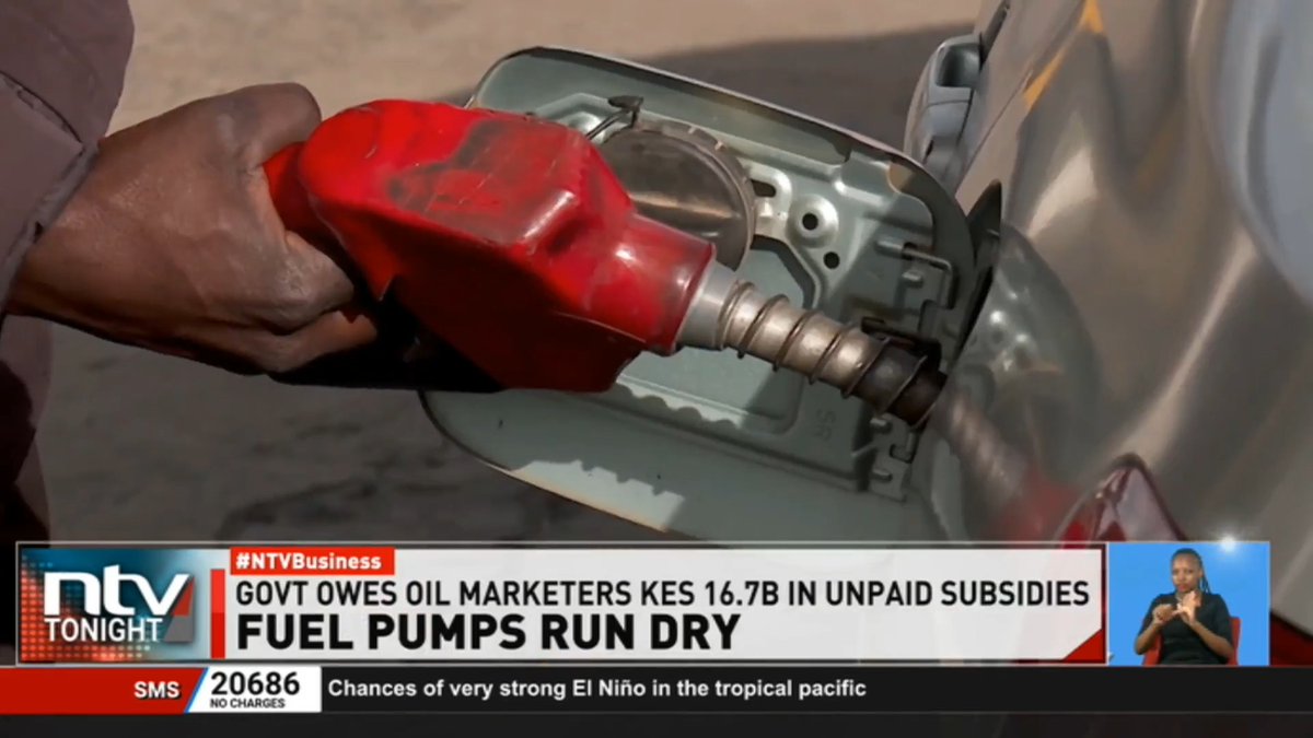 Fuel Pumps Run Dry: Fuel stations are grappling with stock-outs due to inability in evacuating product from the system of Kenya Pipeline Company (KPC). #NTVTonight Ben Kitili